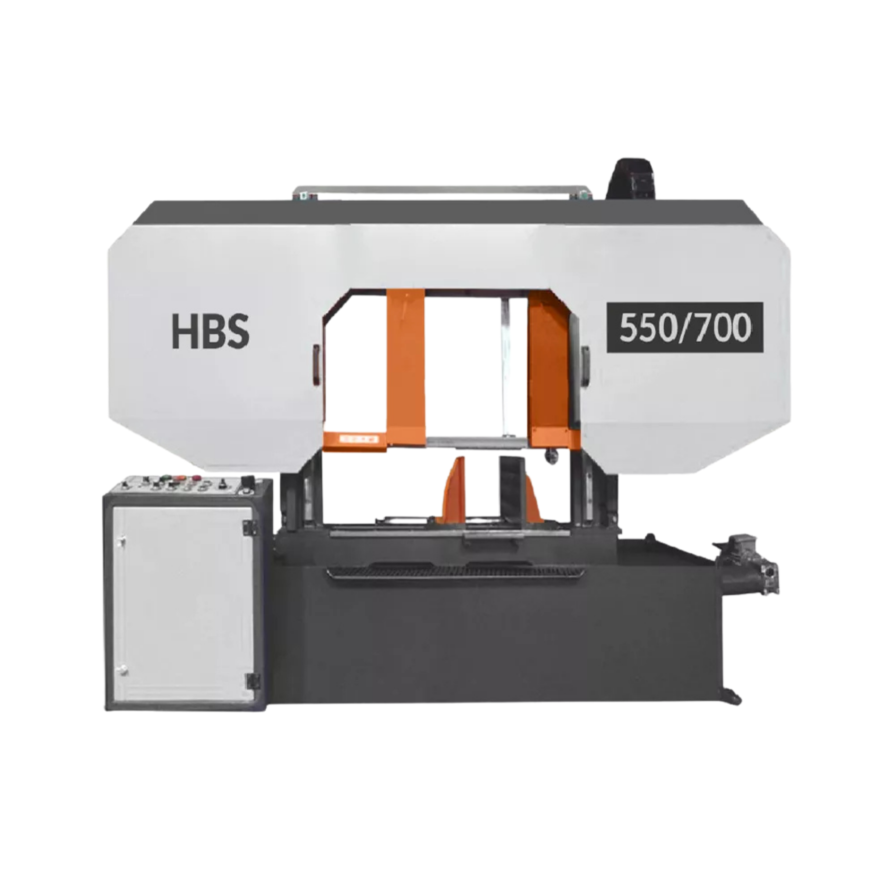 Полуавтоматический двухколонный ленточнопильный станок HBS-550/700