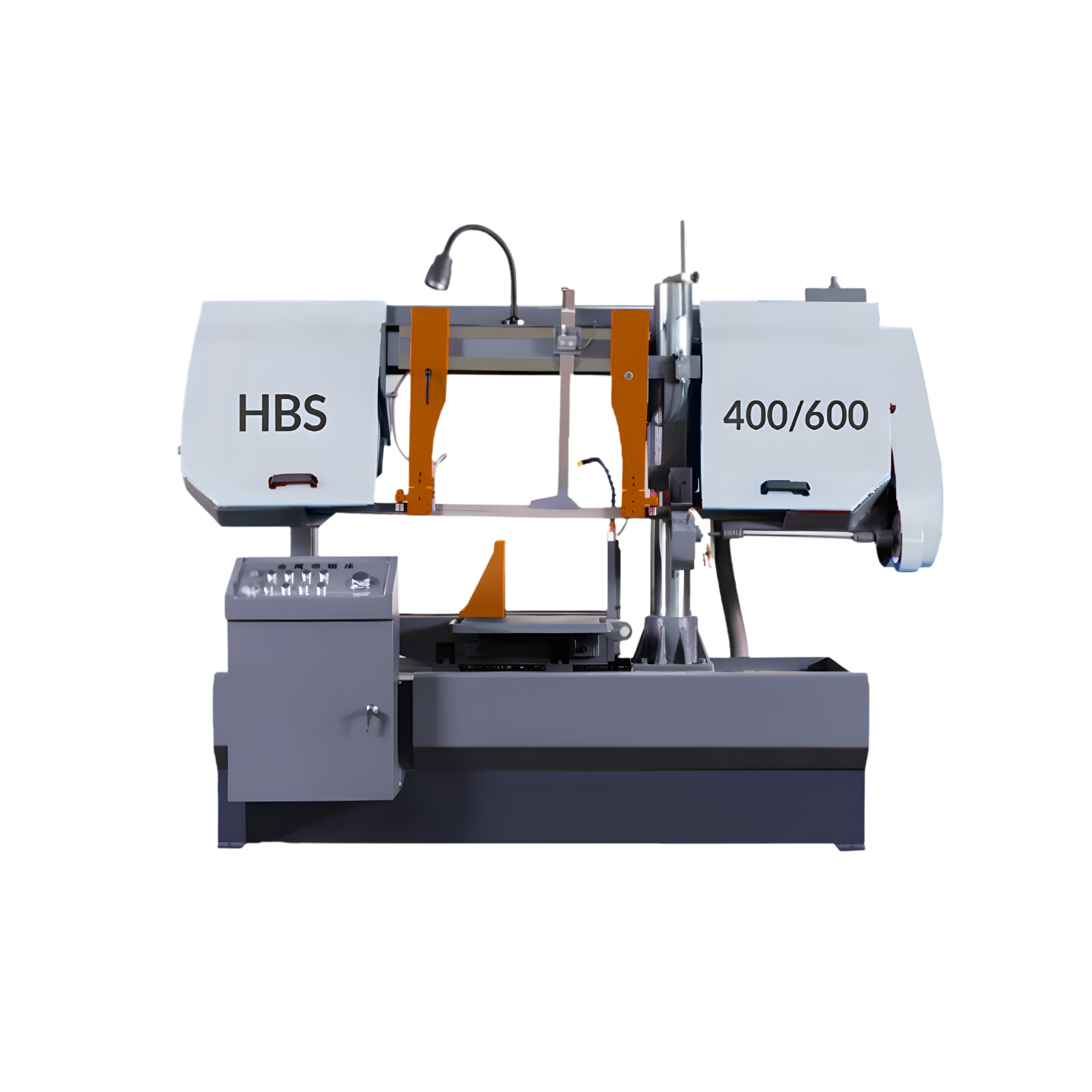 Полуавтоматический двухколонный ленточнопильный станок HBS-400/600
