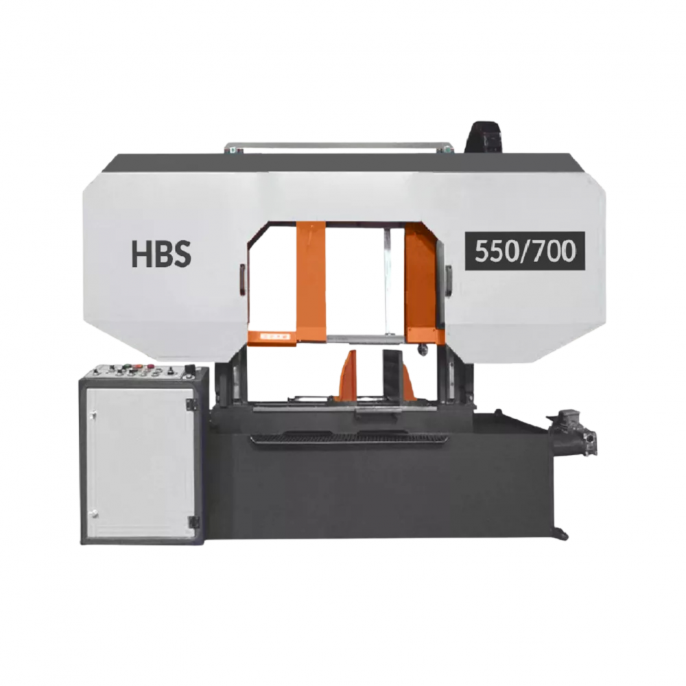 Полуавтоматический двухколонный ленточнопильный станок HBS-550/700